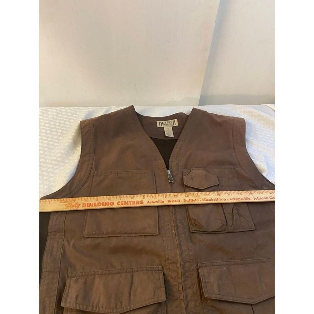 Brown Duluth Trading Co Cargo Fishing Hunting Vest